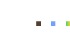 weißes Logo mit den Buchstaben E T M, darunter steht ebenfalls weiß "Elektrotechnik Müller". Unter dem "m" sind drei farbige Punkte, die die drei Phasen bei Elektroinstallationen darstellen